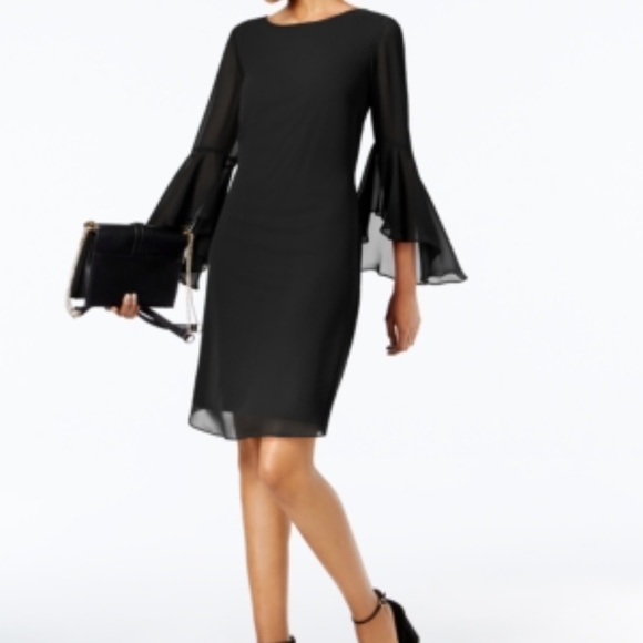 I.N.C. Petite Bell-Sleeve Shift Dress - Picture 1 of 3